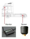 System de Surveillance de la Pression des Pneus pour camions et bus tpms 10.01.016, 6 capteurs, Interface RS 232